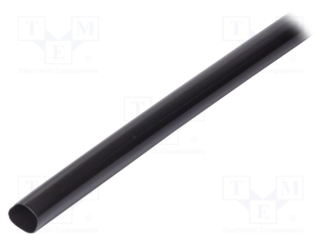 Heat shrink sleeve; glued; 3: 1; 35mm; L: 1m; black; Temp: -25÷125°C