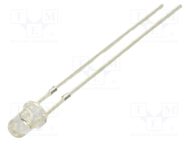 LED; yellow green; 3mm; 1120mcd; 30°; Front: convex; 2.1VDC; round