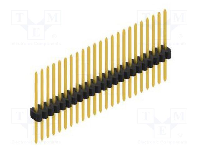 Connector: pin strips; pin header; male; PIN: 23; 1.27mm; THT; 1x23