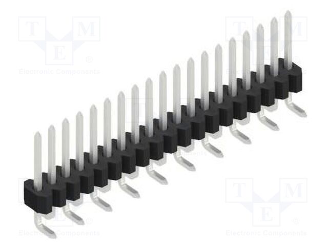 Connector: pin strips; pin header; male; PIN: 19; 1.27mm; SMT; 1x19
