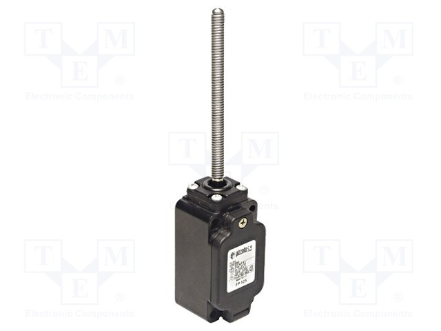Limit switch; rubber seal,spring, total length 104,5mm; 10A