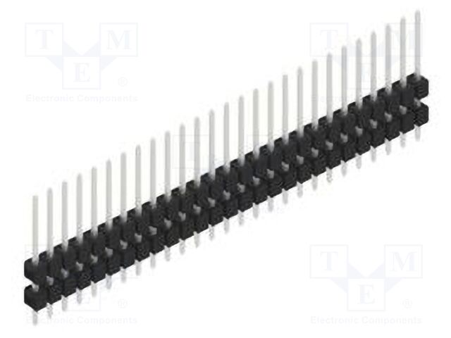 Connector: pin strips; pin header; male; PIN: 27; 2.54mm; THT; 1x27