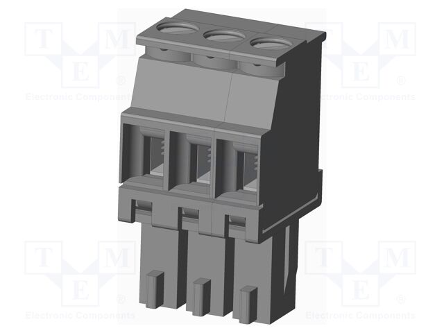 Connector: pluggable terminal block; plug; female; angled 90°