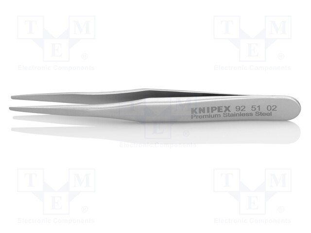Tweezers; 70mm; for precision works; Blades: straight