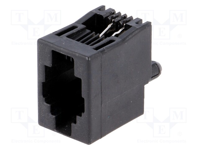 Socket; RJ9; PIN: 4; Layout: 4p4c; THT; straight; 16.51mm