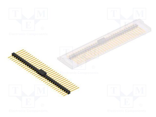Connector: pin strips; pin header; male; PIN: 31; 2.54mm; SMT; 1x31