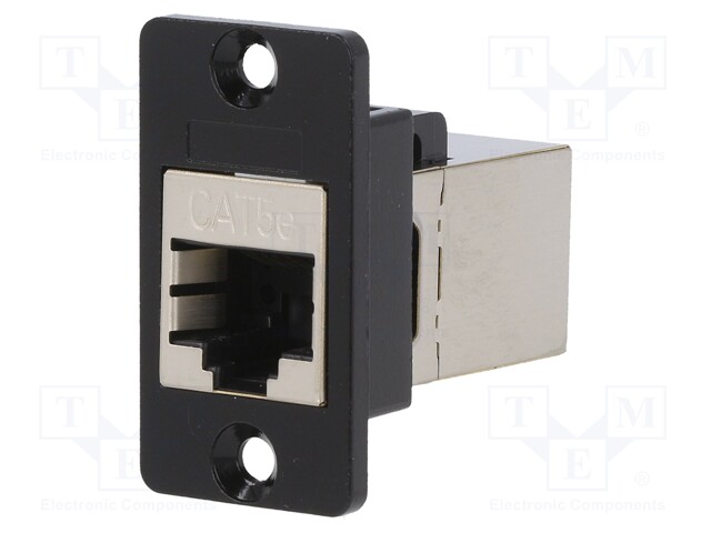 Coupler; SLIM; Cat: 5e; shielded; Layout: 8p8c; 29mm; Mat: metal