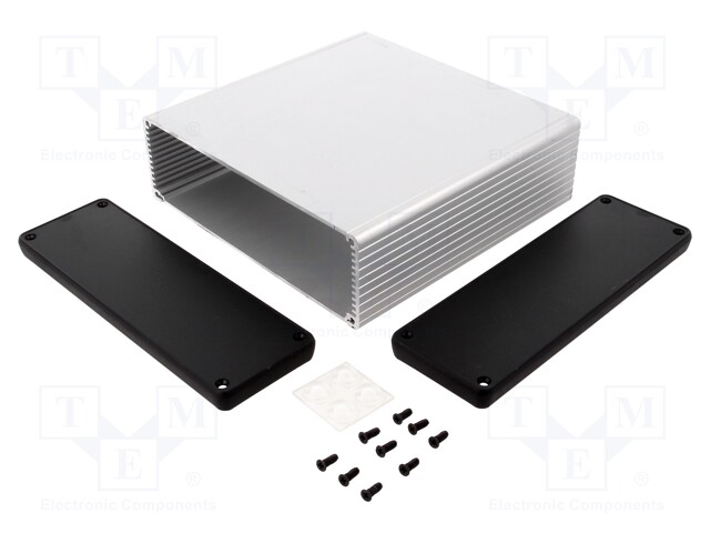 Enclosure: with panel; 1455; X: 165mm; Y: 160mm; Z: 51mm; aluminium