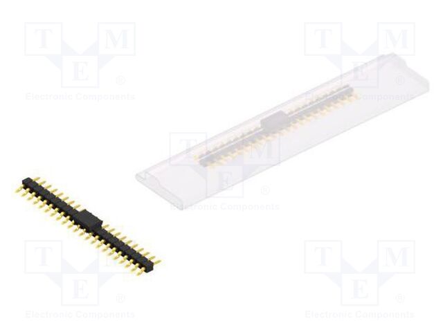 Connector: pin strips; pin header; male; PIN: 22; 2.54mm; SMT; 1x22