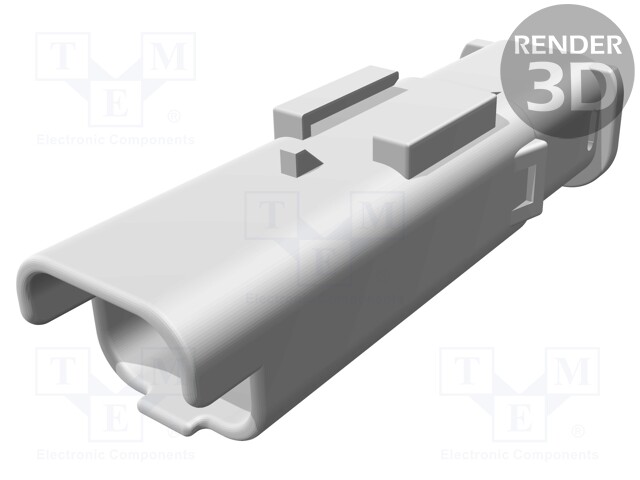 Plug; Connector: wire-wire; HP; male; PIN: 2; w/o contacts; yellow
