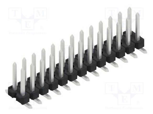 Connector: pin strips; pin header; male; PIN: 26; 2.54mm; SMT; 2x13