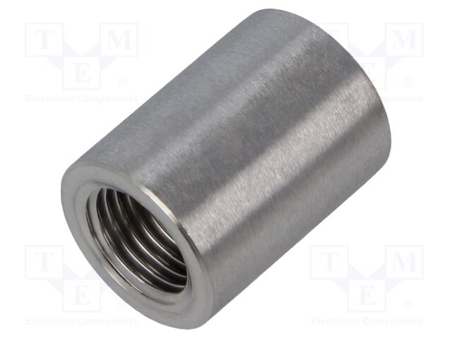 Long,round,female-female; max.10.5bar; 1.4408 stainless steel