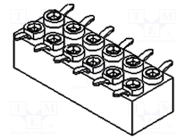 Pin header; wire-wire/PCB; female; Milli-Grid; 2mm; PIN: 12; SMT