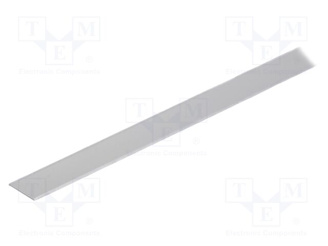 Cover for LED profiles; transparent; 1m; Kind of shutter: A1
