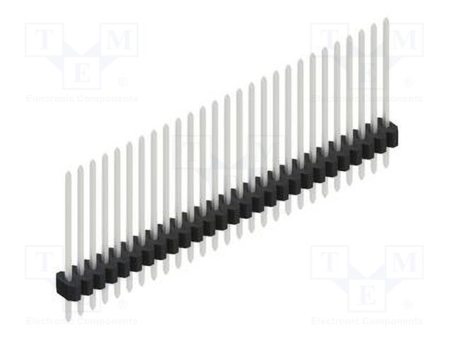 Connector: pin strips; pin header; male; PIN: 27; 1.27mm; THT; 1x27
