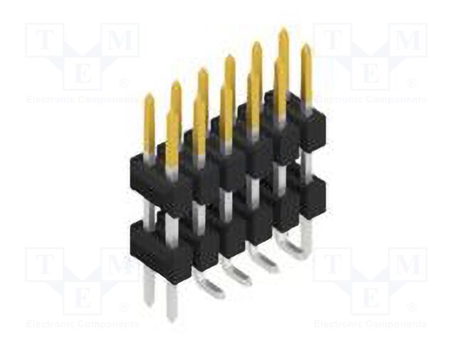 Connector: pin strips; pin header; male; PIN: 12; 2.54mm; SMT; 2x6