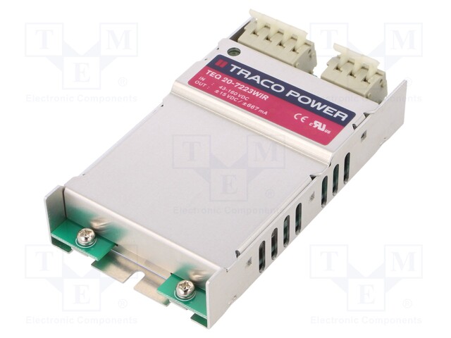 Converter: DC/DC; 20W; Uin: 43÷160V; Uout: 15VDC; Uout2: -15VDC