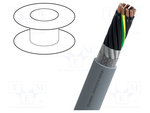Wire; LC CABLOFLEX C,MOTIONLINE® ADVANCED; 3G1mm2; PVC; grey