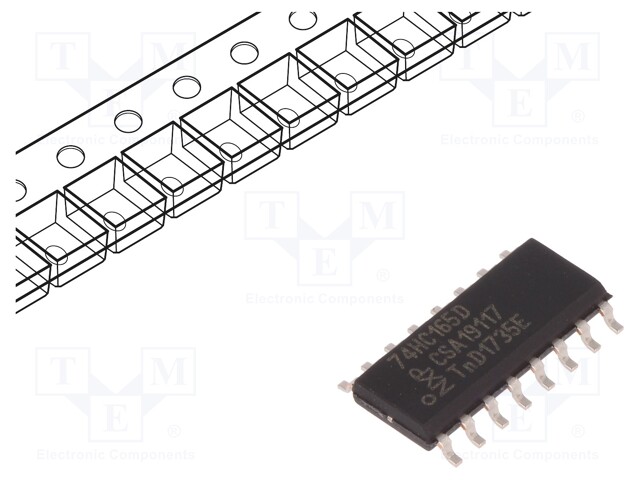 IC: digital; 8bit,shift register,serial output,parallel in; SMD