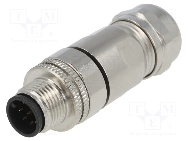 Plug; M12; PIN: 8; male; A code-DeviceNet / CANopen; for cable