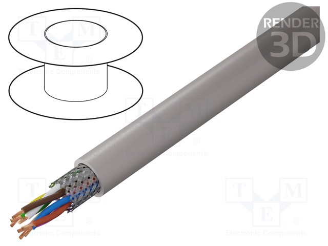Wire; UNITRONIC® PUR CP (TP); tinned copper braid; PUR