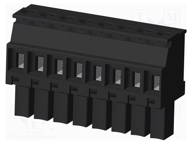 Connector: pluggable terminal block; plug; female; angled 90°