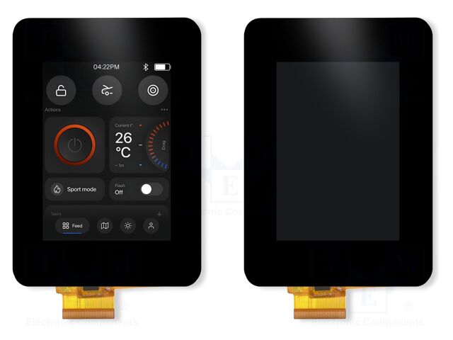 Display: TFT; 3.5"; 320x480; Illumin: LED; 54.66x82.94mm; RGB