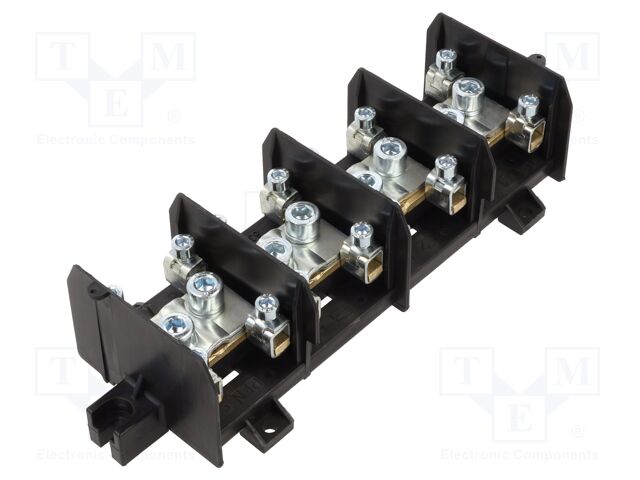 Splice terminal: distribution block; 232A; screw terminal; black