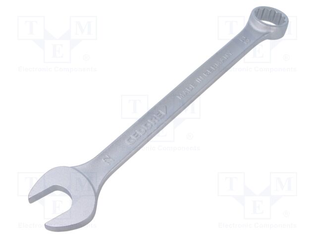 Wrench; combination spanner; 22mm; tool steel; thin; 7 MM; L: 262mm