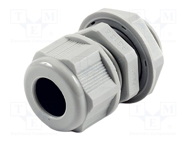 Cable gland; PG13,5; IP68; nylon; UL94V-2; grey