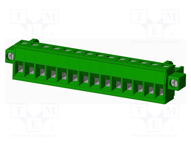Connector: pluggable terminal block; plug; female; straight; 12A
