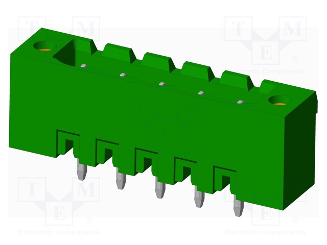 Connector: pluggable terminal block; socket; male; on PCBs