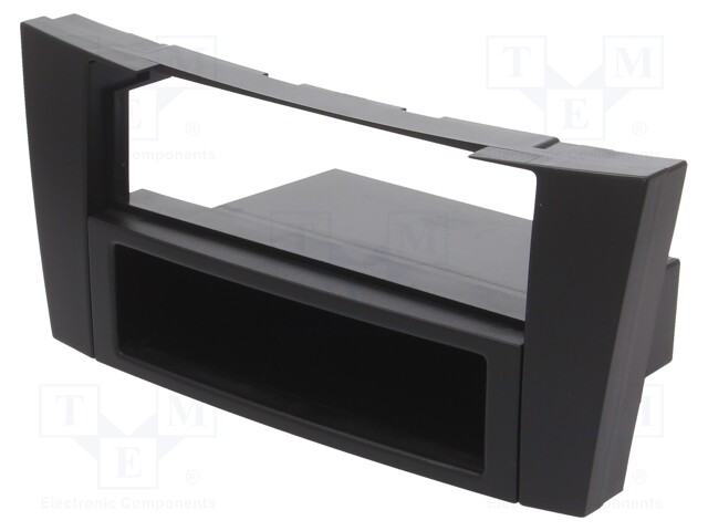 Radio mounting frame; Mercedes; 2 DIN; black