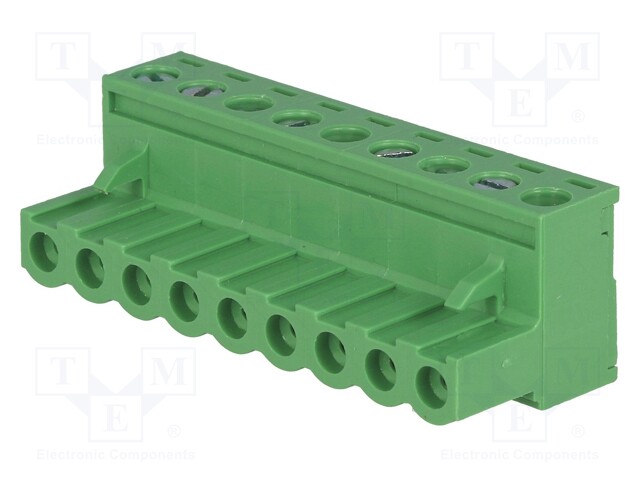 Pluggable terminal block; 5mm; ways: 9; straight; plug; female