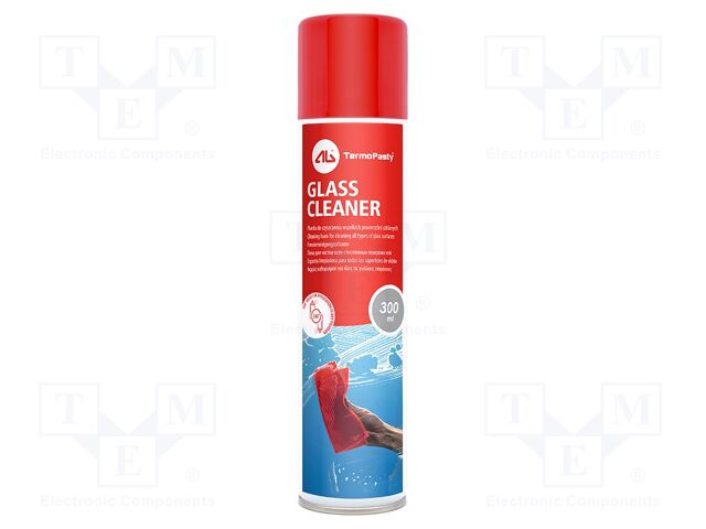 Cleaning agent; 0.3l; spray; can; Features: leaves no streaks