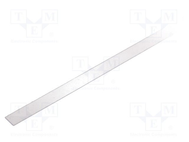 Cover for LED profiles; transparent; 2m; V: A; slide