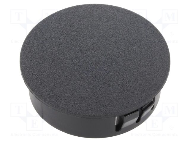 Accessories: stopper; H: 11.5mm; push-in,snap-fastener; black