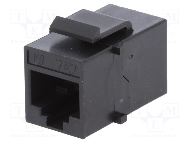 Coupler; Cat: 6a; Layout: 8p8c; RJ45 socket,both sides