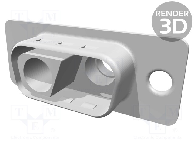 Special D-Sub; PIN: 2(2+0); male; w/o special terminals