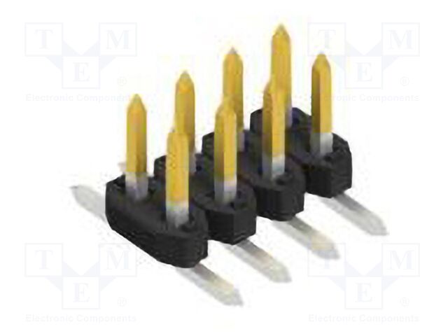 Connector: pin strips; pin header; male; PIN: 8; 2mm; SMT; 2x4; 100V