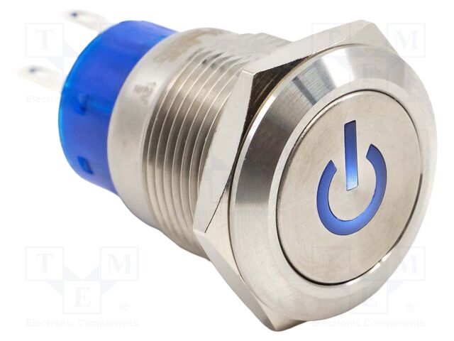 Switch: vandal resistant; SPDT; 3A/250VAC; IP67; ON-(ON); 12V; ULV4