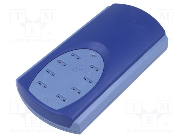 Logger: temperature; Temp: -270÷1820°C; Channels: 8; Out: USB; 20bit