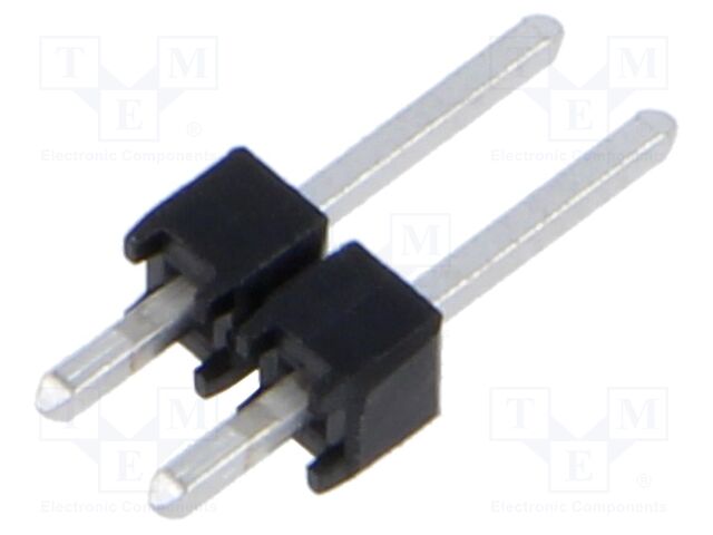 Connector: pin strips; pin header; male; PIN: 2; straight; 2.54mm