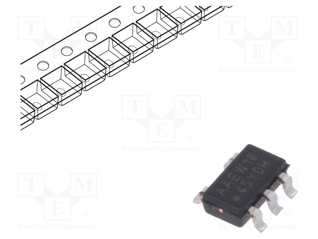 EEPROM memory; I2C; 256x8bit x2; 1.7÷5.5V; 1MHz; SOT23-5; serial