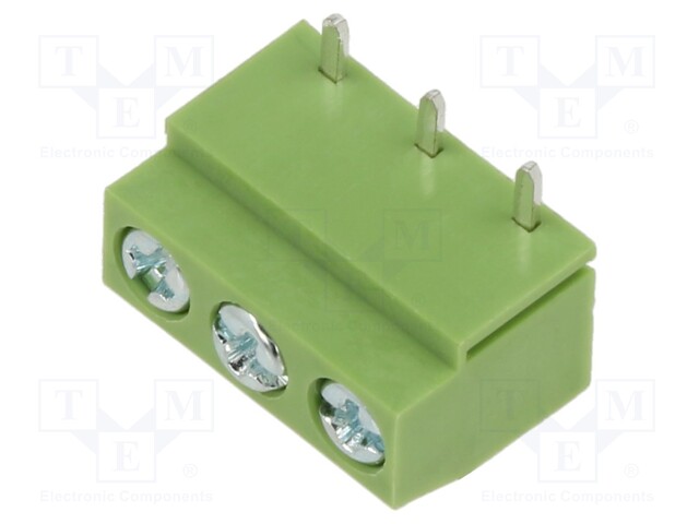 PCB terminal block; straight; 5mm; ways: 3; on PCBs; 2.5mm2; 10A