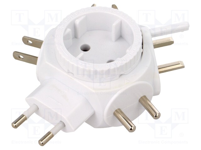 Adapter; Out: EU plug-in socket; Plug: ASIA, AUSTRALIA, EU, UK, USA