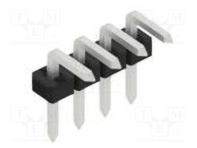 Connector: pin strips; pin header; male; PIN: 4; 2mm; THT; 1x4; 100V