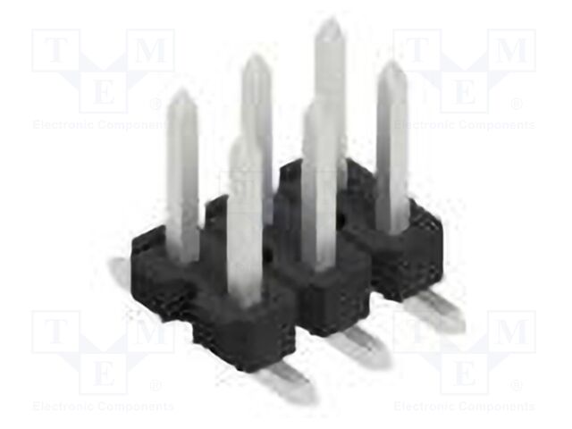 Connector: pin strips; pin header; male; PIN: 6; 2.54mm; SMT; 2x3