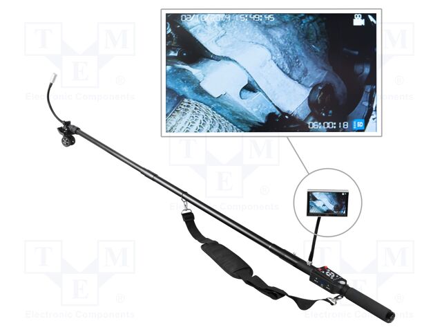 Inspection camera; Display: LCD 5"; Probe dia: 23mm; Interface: SD