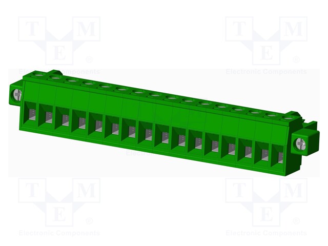 Connector: pluggable terminal block; plug; female; straight; 12A